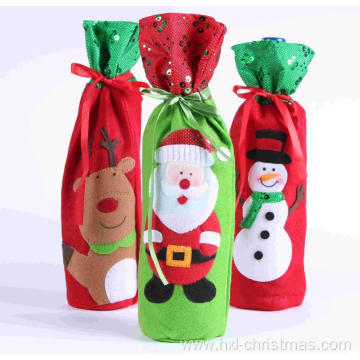 Christmas Dress Bottle Cover Wine Bottle Decoration